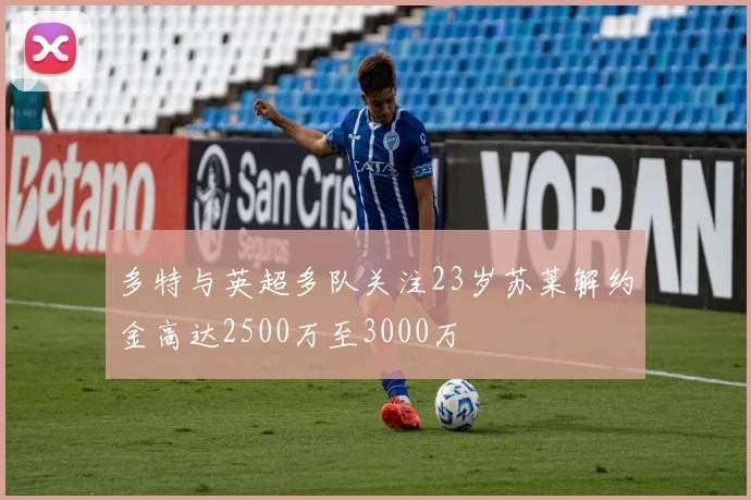 多特与英超多队关注23岁苏莱解约金高达2500万至3000万